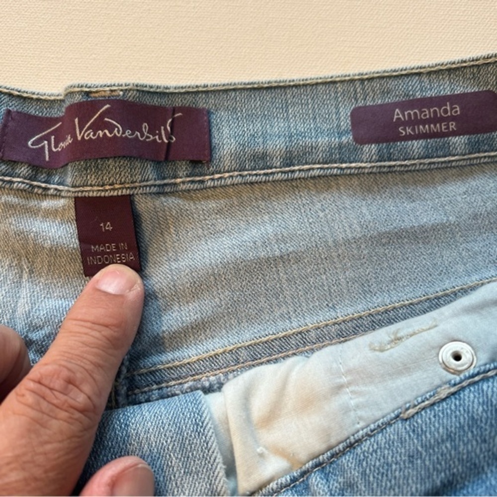 NWT Gloria Vanderbilt‎ Ladies' Amanda Denim Caprice Jeans Size 14 (A4) - Picture 4 of 9